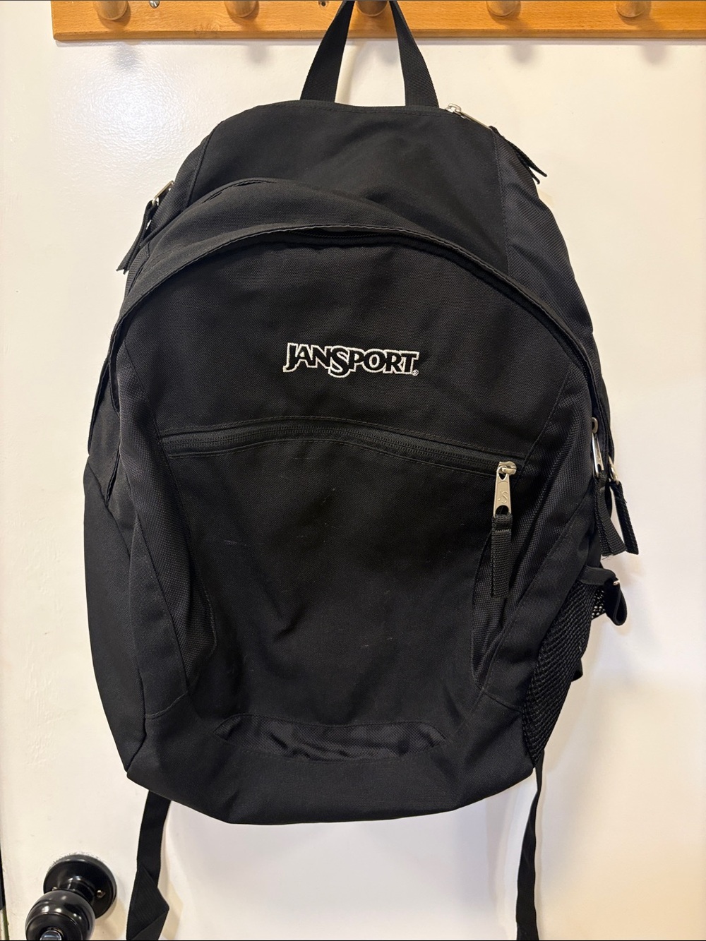 Jansport Black Everyday Backpack with Front Pocket